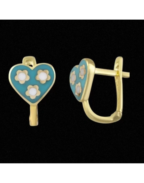 14 Ayar Altın Motifli Çocuk Küpesi