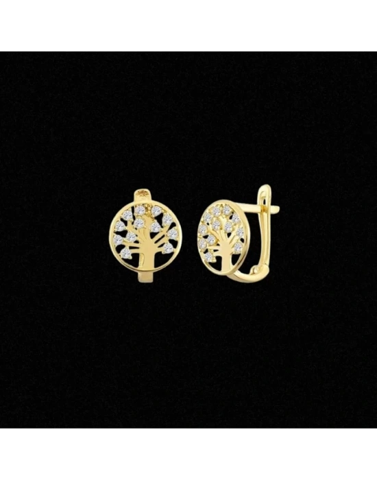 14 Ayar Altın Motifli Çocuk Küpesi