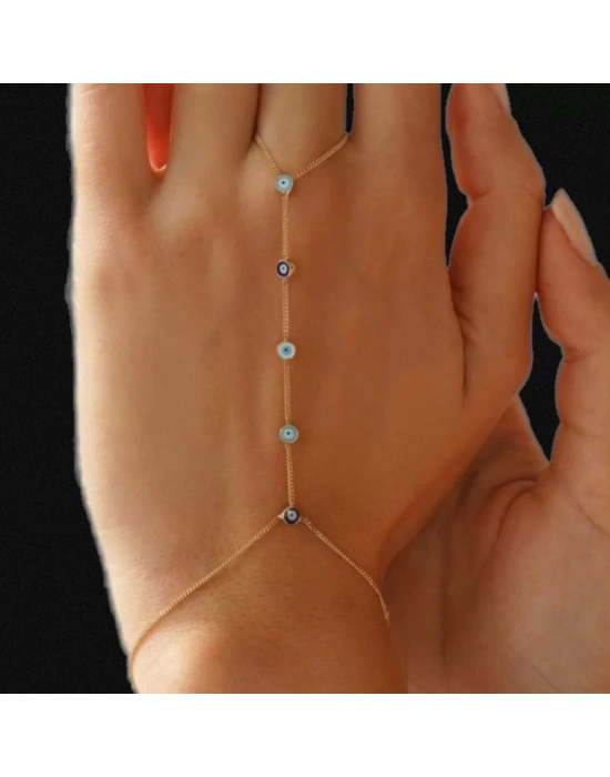 14 Ayar Altın Nazar Boncuk Şahmeran