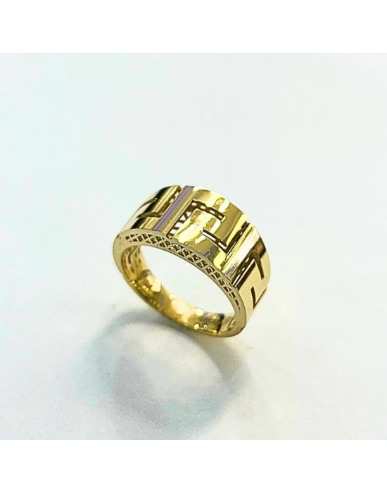 14 Ayar Altın Oyma Yüzük