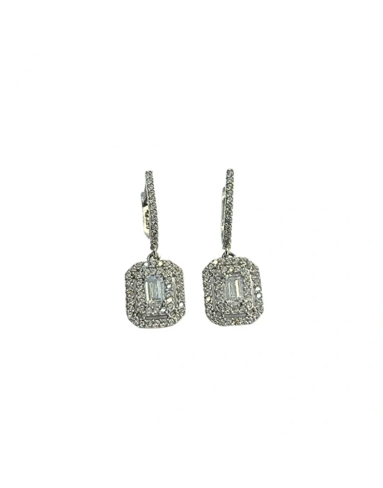 14 Ayar Altın Sallantılı Baget Küpe