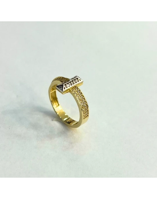 14 Ayar Altın T Yüzük