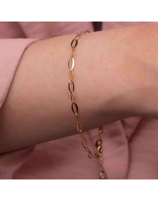 14 Ayar Ataç Küçük Altın Bileklik