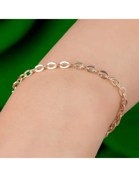 14 Ayar Halka Ataç Altın Bileklik