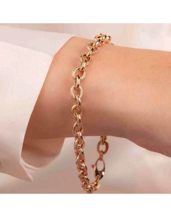 14 Ayar Sarı Altın Hallow Bileklik