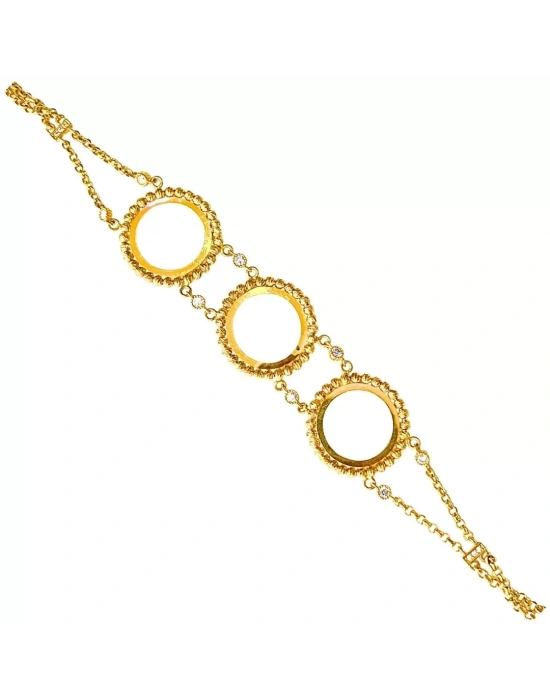 14 Ayar Üç Çeyrekli Bileklik