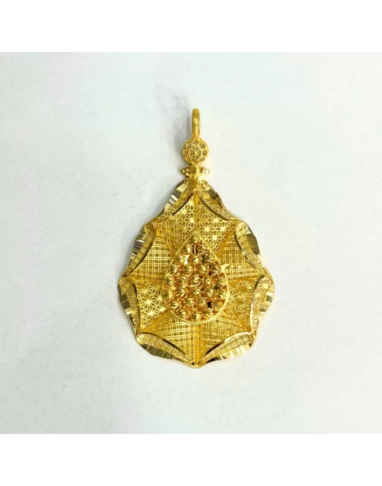 8 Ayar Altın Damla Dorika Kolye