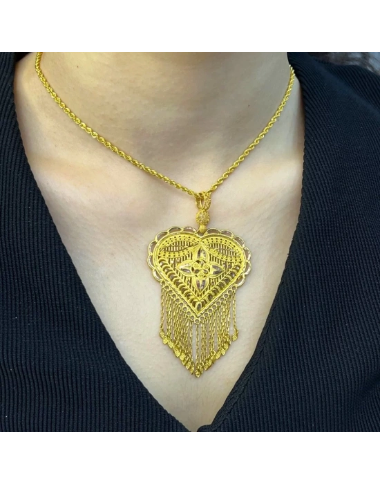 8 Ayar Altın Hint Kolye