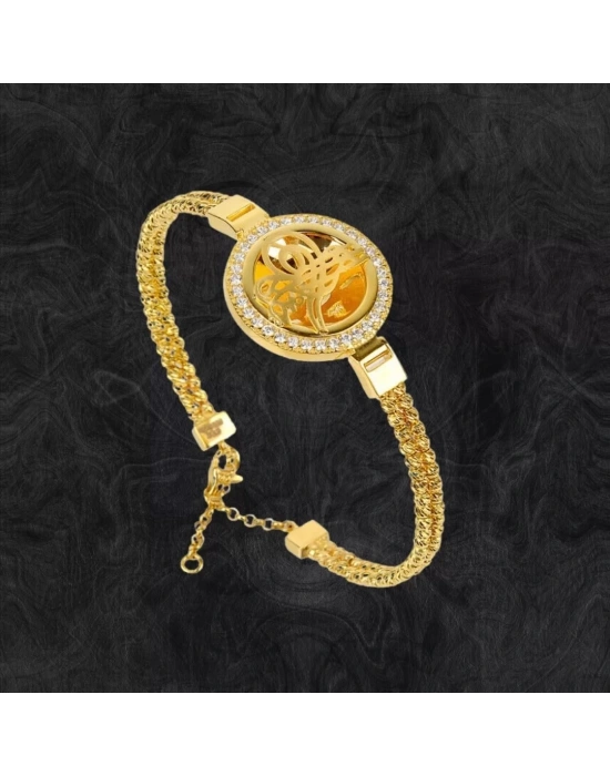 8 Ayar Altın Tuğralı Kelepçe