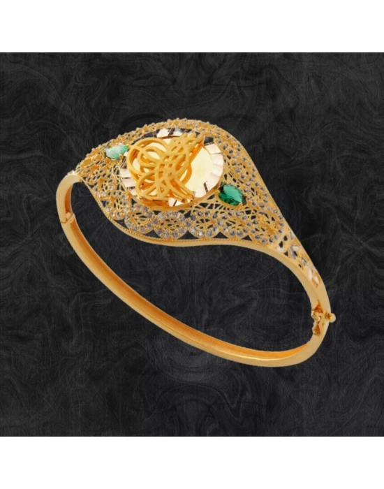 8 Ayar Altın Tuğralı Kelepçe