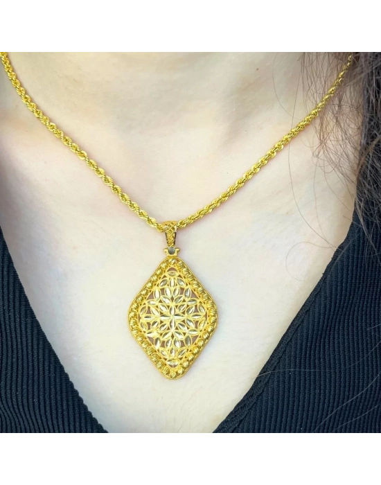 8 Ayar Altın Tuğrasız Kolye