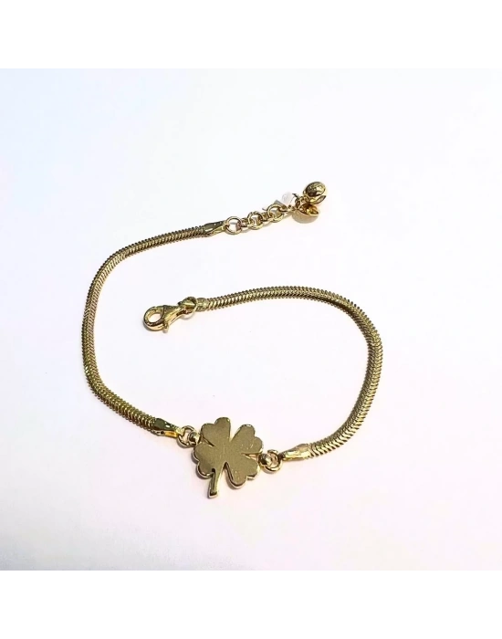 Altın Balık Sırtı Yonca Bileklik