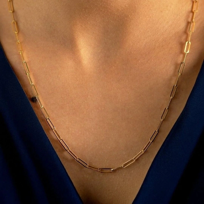 14 Ayar Altın Ataç Zincir