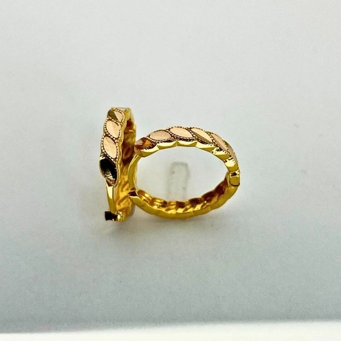 14 Ayar Altın Burma Halka Küpe