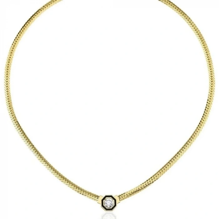 14 Ayar Altın İtalyan Ezme Çağla Zincir