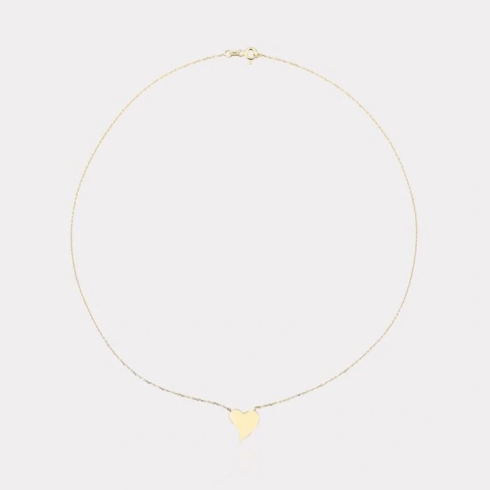 14 Ayar Altın Kalp Kolye