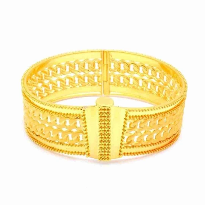 14 Ayar Altın Trabzon Hasır Kelepçe