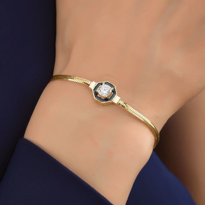 Altın Çağla Balıksırtı Bileklik