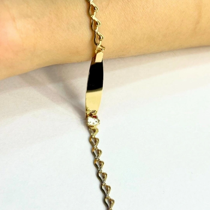 Altın Kedi Çocuk Bileklik