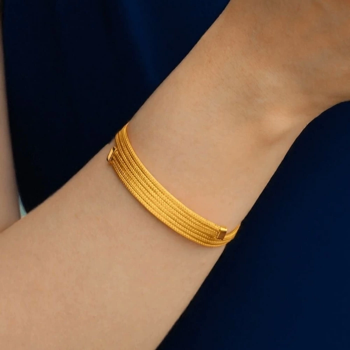 Altın Örgü Mesh Salkım Set