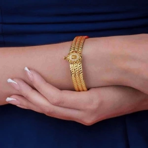 8 Ayar Altın Trabzon Hasır Kelepçe