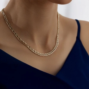 Altın Zincir Kolye Gurmet Zincir