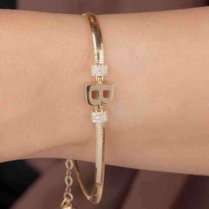 B Harfli Altın Bileklik