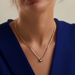 Balık Sırtı Çağla Kolye Zincir