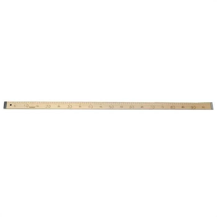 Ahşap Manifatura Cetveli Demirli 1 Metre (100Cm) (MDF)