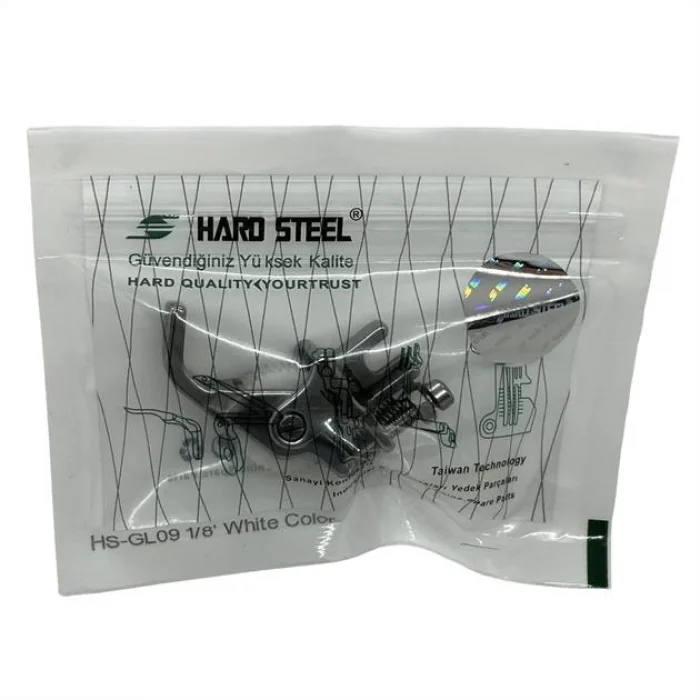 Düz Makine Fitil Tırnaklı Beyaz Teker Ayak / HS-GL09 1/8