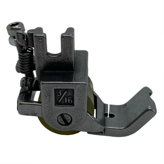 Düz Makine Fitil Tırnaklı Sarı Teker Ayak / HS-GL09 3/16