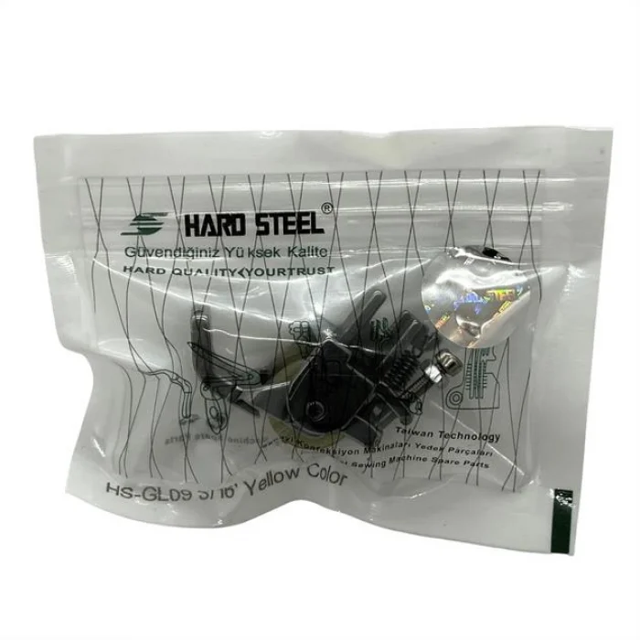 Düz Makine Fitil Tırnaklı Sarı Teker Ayak / HS-GL09 3/16