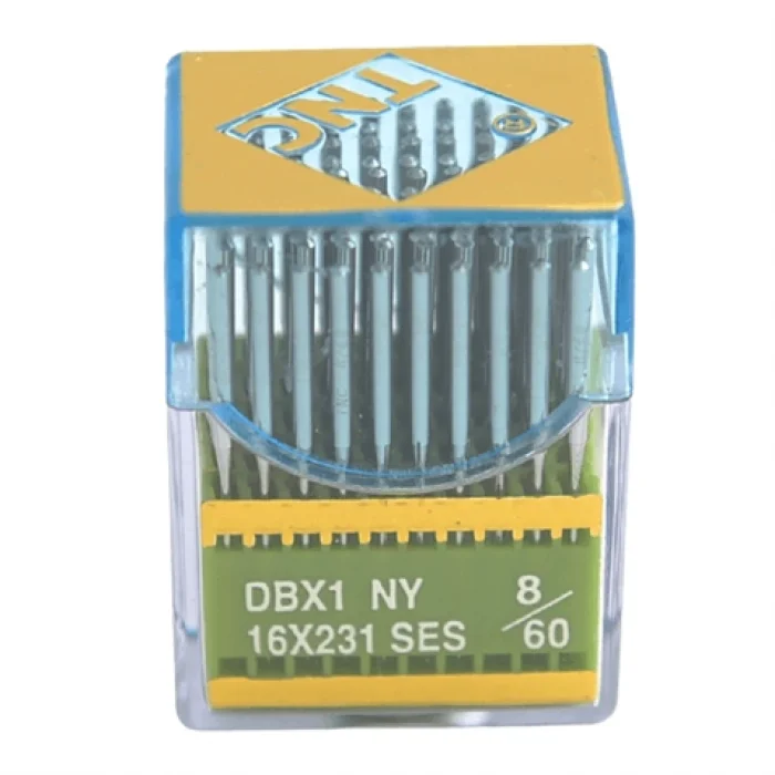 Düz Makine İnce Dip Yanmaz Dikiş İğnesi / DBX1 SES PVD 8/60 100ADET