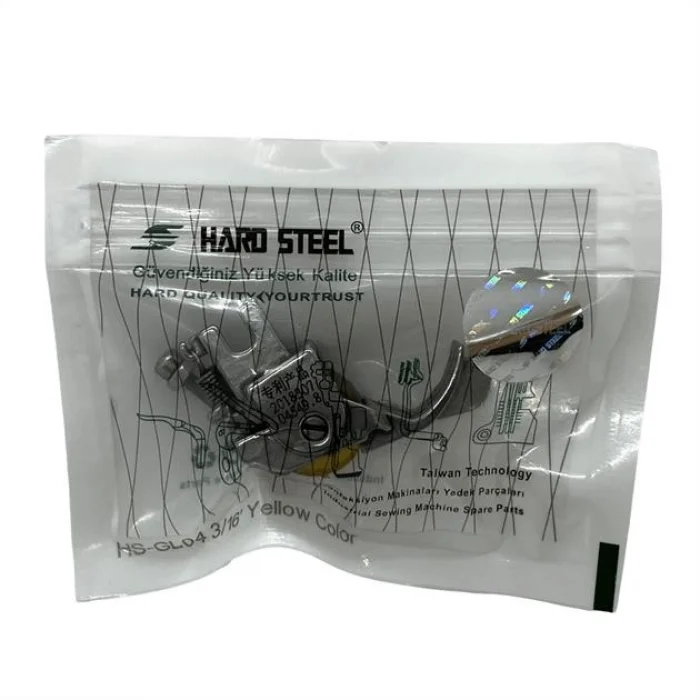 Düz Makine Sp-18 Model Tırnaklı Çima Sarı Teker Ayak / HS-GL04 3/16