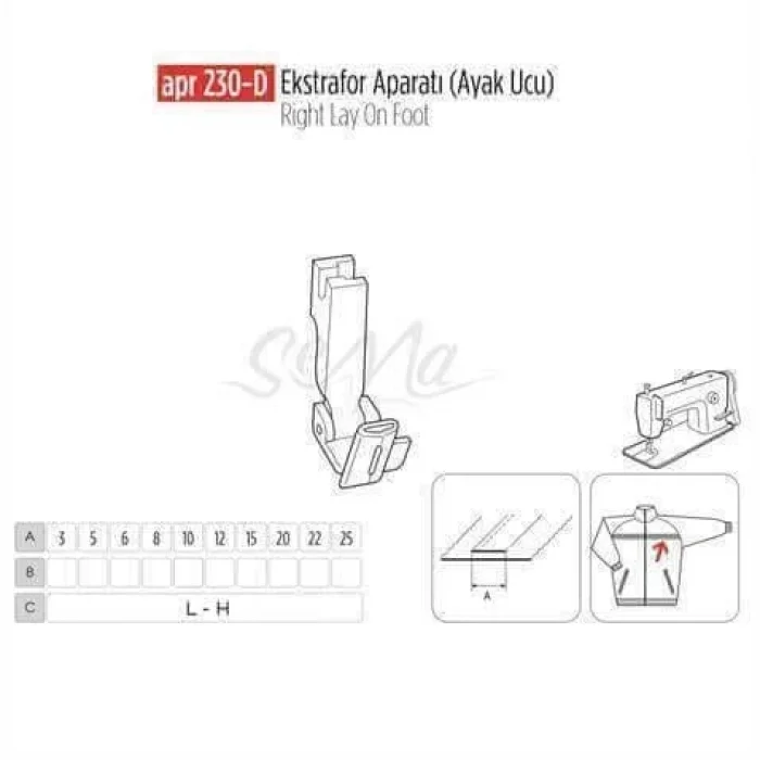 Ekstrafor Aparatı (Ayak Ucu) 5Mm / APR 230-D