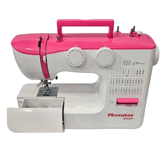 Ev Tipi Düz Dikiş Makinesi 36 Desenli Pembe / Model 990P