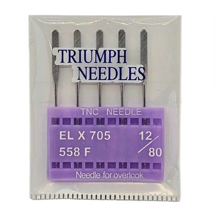 Ev Tipi Overlok Dikiş Makinesi İğnesi / Elx705  12/80 5Adet