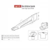 Lastik Biye Katlama Apara 22X11mm / APR 2-R