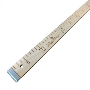 Ahşap Manifatura Cetveli Demirli 1 Metre (100Cm) (MDF)