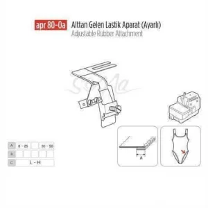 Alttan Gelen Lastik Apara Ayarlı 30Mm/ APR80-0A