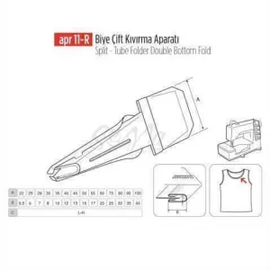 Biye Çift Kıvırma Apara 25X6mm / APR 11-R