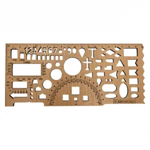 Çok Amaçlı Geometrik Çizim Cetveli 20Cm