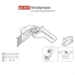 Fitilli Arabiye Apara 20X10mm / APR 244-D
