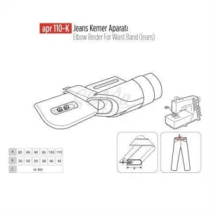 Keten Kemer Aparatı 110X42mm / APR 110-KT