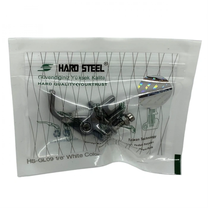 Düz Makine Fitil Tırnaklı Beyaz Teker Ayak / HS-GL09 1/8