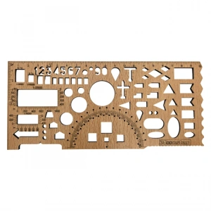 Çok Amaçlı Geometrik Çizim Cetveli 20Cm