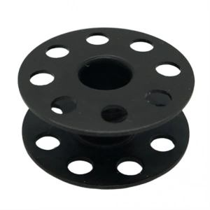 Düz Makine Metal Siyah Tırnaksız Masura / 270010(2HB)