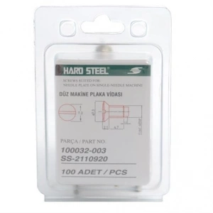 Düz Makine Plaka Vidası Siyah / 100032-003 100ADET