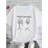 Kadın Beyaz Ive Got Your Back Grafik Tişört - Eğlenceli Çubuk Tasarımlı Oversize Günlük Kısa Kollu Tişört, Polyester Örgü, Yuvarlak Yaka, İlkbahar ve Yaz için Mükemmel, Günlük Giyim Tişört | Eğlenceli Tasarım | Polyester Kumaş - Beyaz