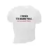 I TRIED TO WARN YOU. Baskılı Oversize Bisiklet Yaka T-shirt - Beyaz